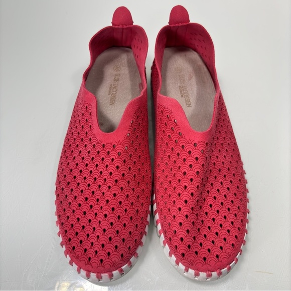 Ilse Jacobsen Tulip 139 Rose Slip On White Sole Perforated Sneakers Size 40 - Picture 4 of 12
